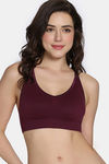 Zivame Unbound Padded Non Wired Full Coverage T-Shirt Bra - Beet Red — thumbnail 2